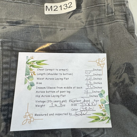 Dickies Jeans Mens 44x30 Gray Straight Leg Stretch Denim Pants Classic Fit - Picture 6 of 6